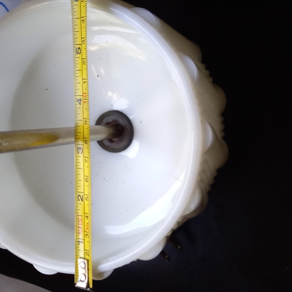 Vintage unique Milk Glass Lamp - Picture 7 of 9